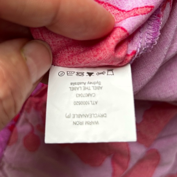 Abel The Label Charlotte Maxi Dress Lilac/Red Anthropologie revolve - Picture 11 of 13